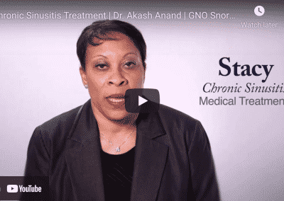 Stacy’s Chronic Sinusitis Treatment at GNO Snoring & Sinus